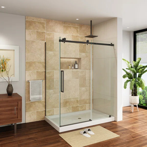 Walk In Frameless Rectangle Shower Enclosure