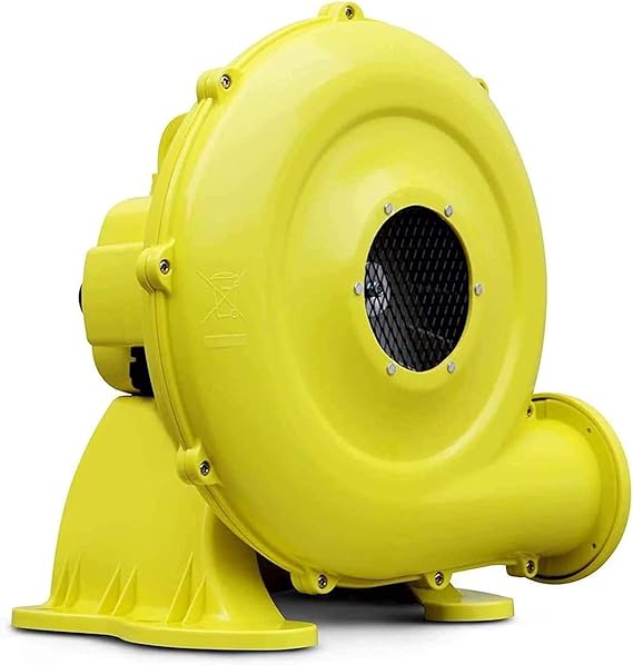 Air Blower for Inflatables - Inflatable Blower for Inflatable Paint Booth, Movie Screen, Bouncy Castle, Jumper - Yellow Electric Air Pump Fan Commercial