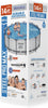 Steel Pro MAX Round Metal Frame above Ground Outdoor Swimming Pool Set with 1,000 Filter Pump, Ladder, and Cover, Gray