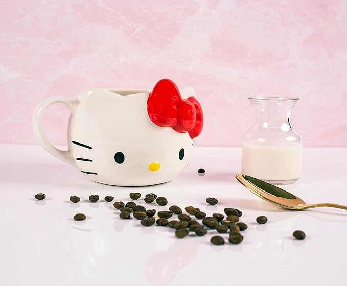 Hello Kitty Face Ceramic 3D Sculpted Mug