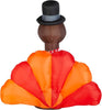 Thanksgiving Inflatable Turkey with Checkered Scarf Multi, final cut