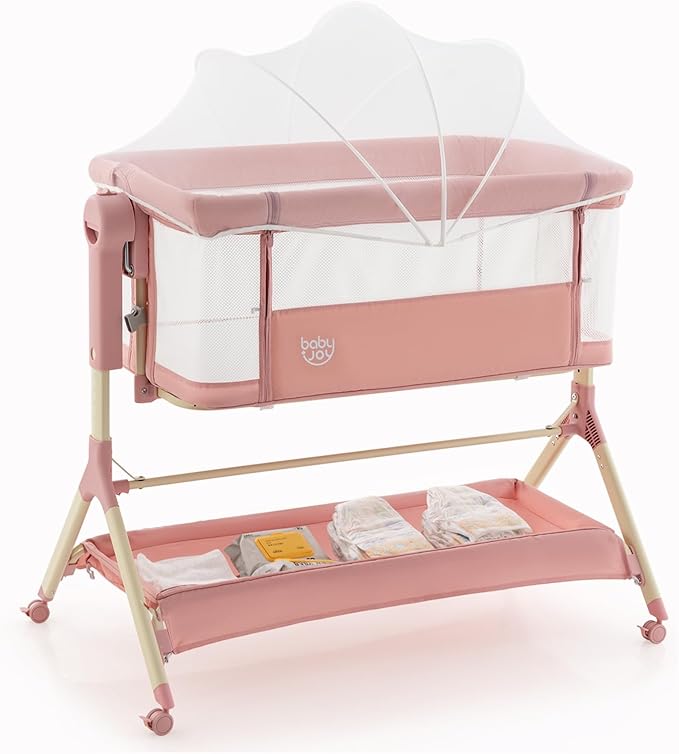 Bassinet Bedside Sleeper, Pink