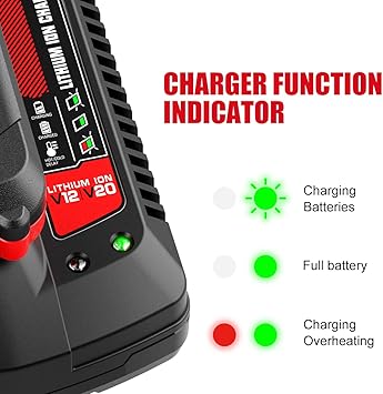 2Pack Replacement Craftsman Craftsman Lithium Battery and Charger Kit