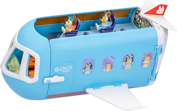 3-in-1 Transforming Plane Playset, Transforms from A Plane to A Resort and a Boat! Opens Up to Expand Out to Wide Holiday Vacation Resort Playset, Over 25 Sounds and Phrases