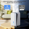 Dehumidifier with Auto Shut Off, 7-Color LED Light Built-in Aromatherapy Diffuser (White)