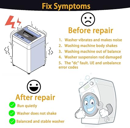 2025 Upgrade Washer Suspension Rod Kit(OEM), Fit for Samsung Washing Machine