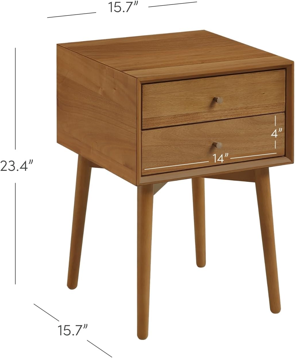 Harper Mid-Century Oak Wood Nightstand (final cut, no further discounts)