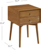 Harper Mid-Century Oak Wood Nightstand (final cut, no further discounts)