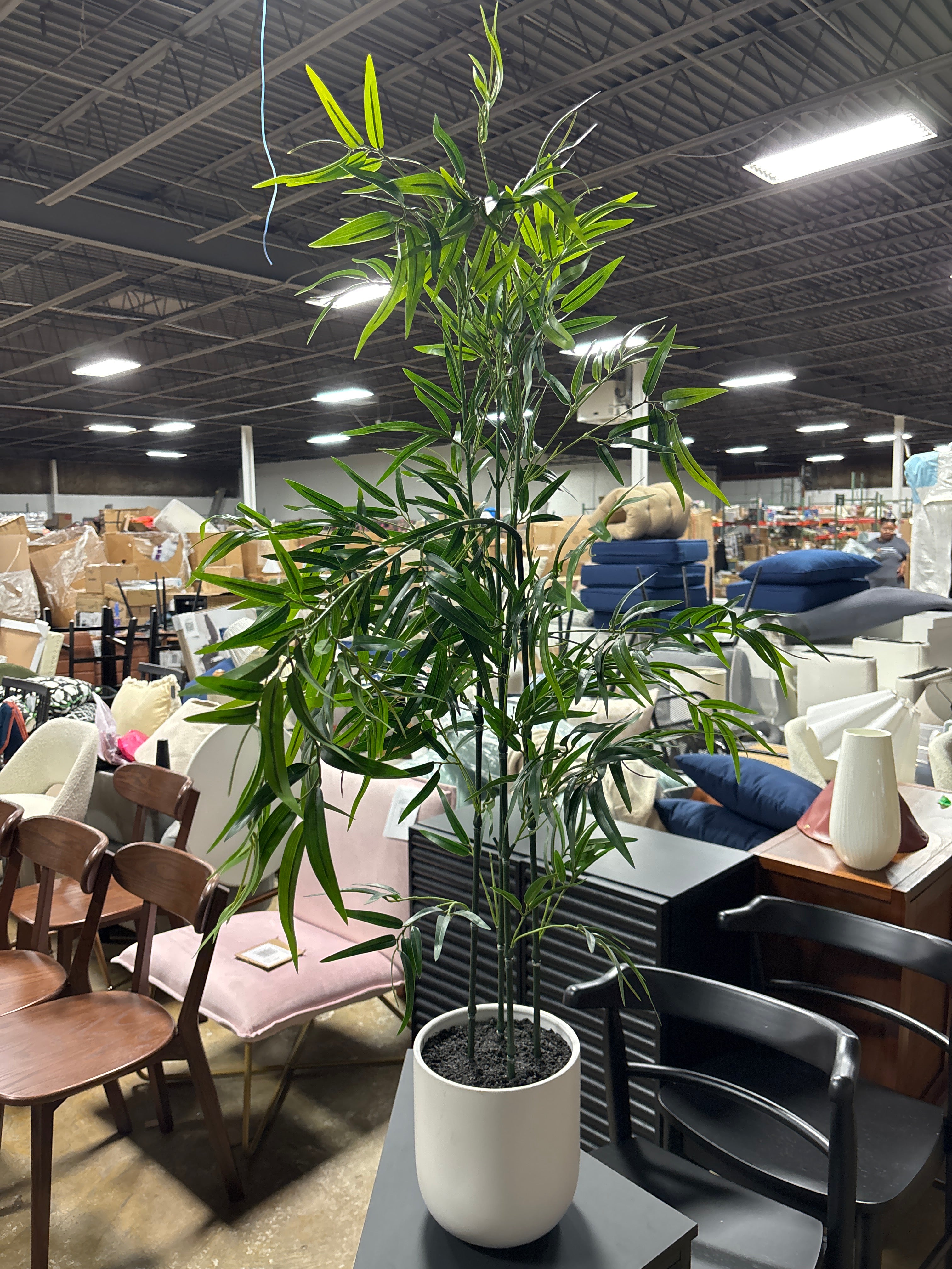 55" Large Bamboo Leaf Tree - Artificial Plant SHOWROOM ITEM
