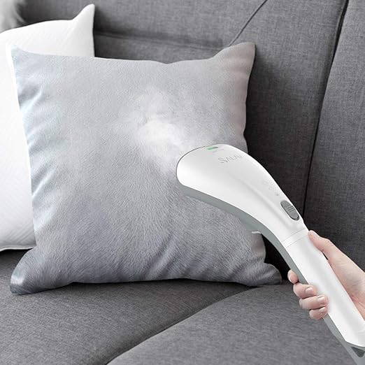 1000W Quick Steam Hand Held Garment Steamer with Dual Steam Settings and No-Drip System (Gray)