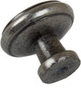 SET OF 10 GlideRite Hardware 1.125 inch Weathered Nickel Round Cabinet Knobs