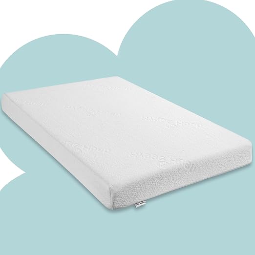 Memory Foam Crib Mattress, Dual Sided Toddler Bed Mattress, Baby Mattresses for Infant and Toddler with Removable Mattress Cover