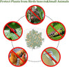 Bird Netting Garden Netting Insect Pest Barrier,Plant Cover Fruit Tree Netting Mesh Protection Bag with Drawstring,White