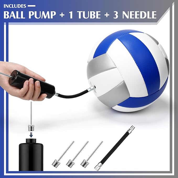 12 Pcs Official Volleyballs Bulk Soft Recreational Volleyballs with Pump Regulation