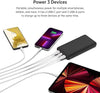 BoostCharge USB-C Portable Charger 20k Power Bank w/ 1 USB-C Port and 2 USB-A Ports with USB-C to USB-A Cable for iPhone 15, 15 Plus, 15 Pro, 15 Pro Max, Samsung Galaxy S24, & More - Black