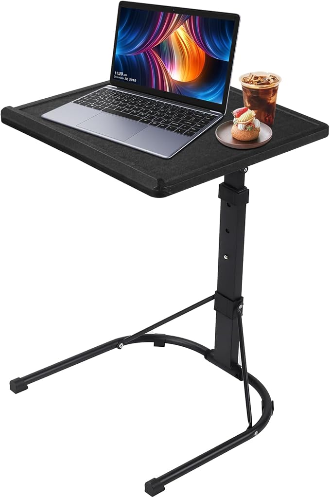 Folding TV Tray Table, Multi-Functional Personal Activity Table,Adjustable Height TV Dinner Table, Foldable Tray Table for Dining and Laptops,Space Saving