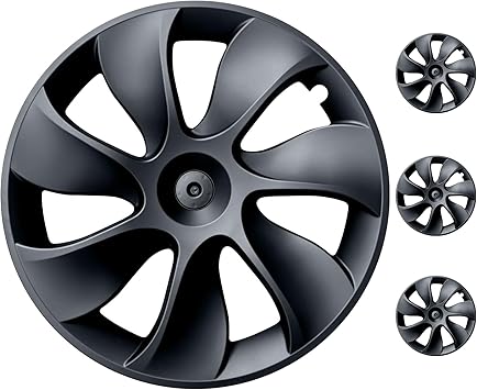 Wheel Covers for Tesla Model Y  Matte Black