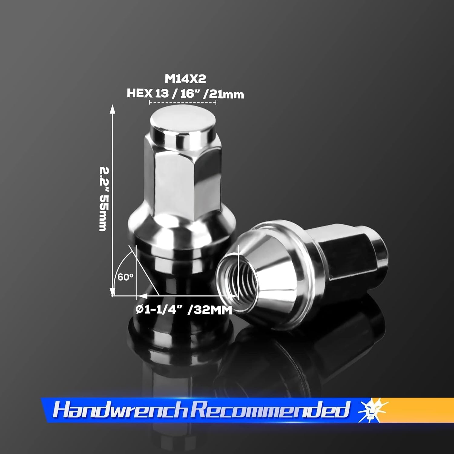 OEM Lug Nuts for F150 2000-2014, One-piece Factory Steel Tuner Nuts Compatible With Ford Expedition Navigator 03-14, Stock Wheel Nuts Replace