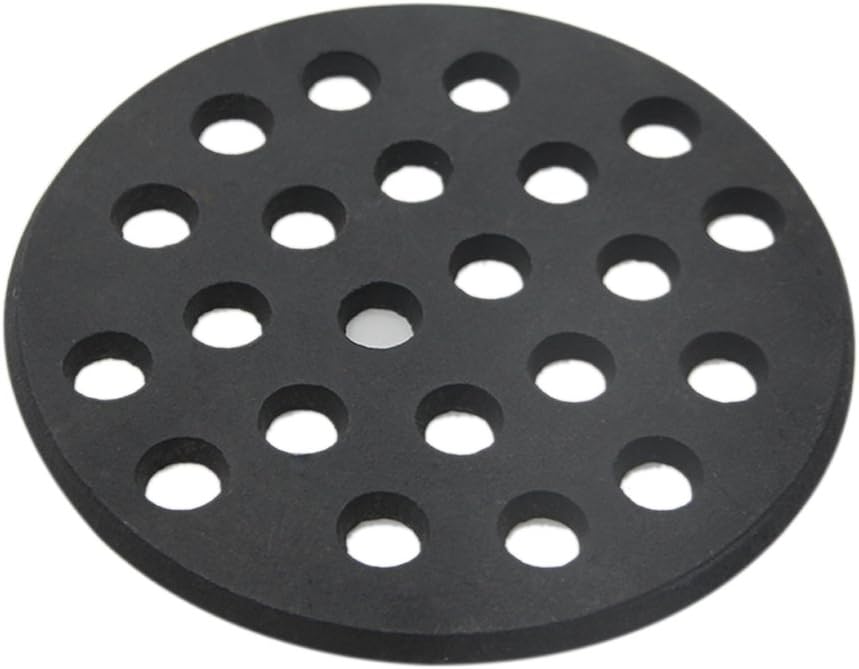 Round cast Iron Bottom Grate for Big Green Egg, BBQ high Heat Charcoal Plate fit for S/Mini/Medium Big Green Egg fire Grate Grill Charcoal Replacement Parts