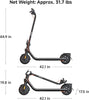 Ninebot Kick Scooter - Powerful Motor, Cruise Control, Front Suspension (ES1L Only), Portable Electric Scooter for Adults, UL- Certified