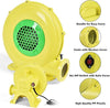 Bounce House Blower Watt  for Inflatable Bounce House Bouncy Castle,Yellow/green
