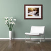 Avon Falls by Jason Shaffer, White Matte, Wood Frame