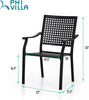 Stackable Metal Outdoor Dining Chair, Set of 2