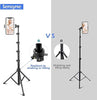 Phone-Tripod, Extendable Cell Phone Tripod Stand & Selfie Stick with Wireless Remote and Phone Holder, Compatible with iPhone Android Phone, Camera
