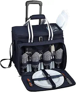 Deluxe Picnic Cooler for 4 in Bold Navy