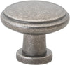 SET OF 10 GlideRite Hardware 1.125 inch Weathered Nickel Round Cabinet Knobs
