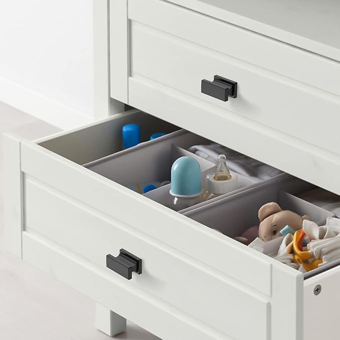 10 Pack Matte Black Kitchen Cabinet Knobs Drawer Hardware