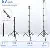 Phone-Tripod, Extendable Cell Phone Tripod Stand & Selfie Stick with Wireless Remote and Phone Holder, Compatible with iPhone Android Phone, Camera