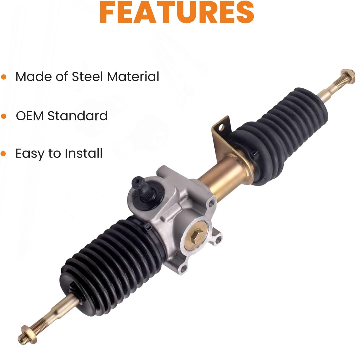 Steering Rack and Pinion with Tie Rod Ends for Polaris Steering Gear Box Assembly