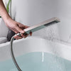 Waterfall Tub Filler Spout with Hand Shower