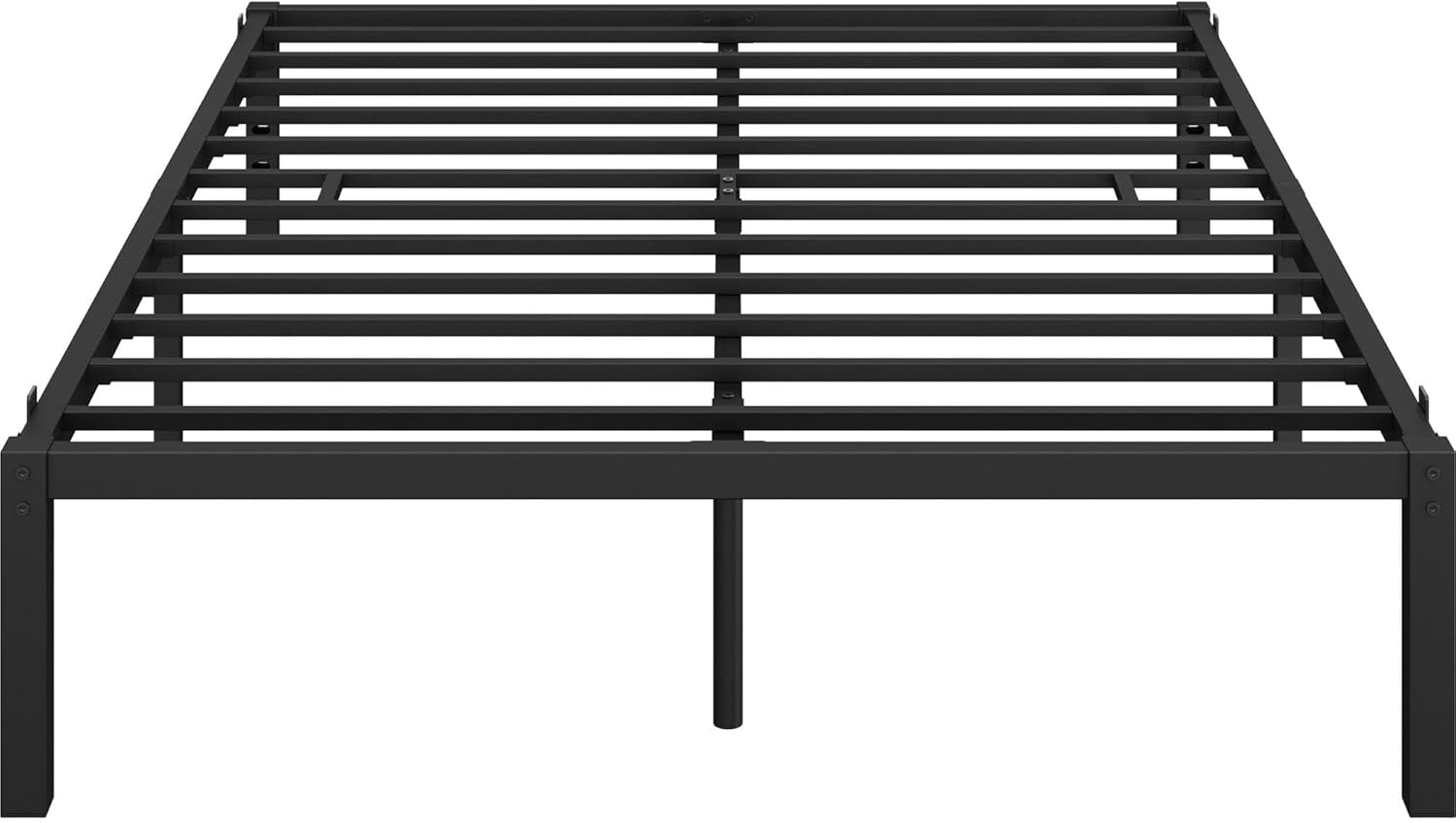 Bed Frames Heavy Duty Metal Platform Bed with Under Bed Storage, No Box Spring Needed, Easy Assembly, Sturdy Steel Slat Support, Black - Queen