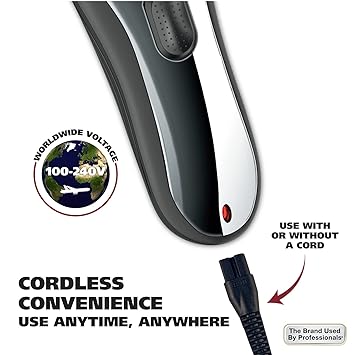 Clipper Rechargeable Cord/Cordless Haircutting & Trimming Kit for Heads, Longer Beards, & All Body Grooming - Model