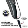 Clipper Rechargeable Cord/Cordless Haircutting & Trimming Kit for Heads, Longer Beards, & All Body Grooming - Model