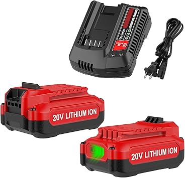 2Pack Replacement Craftsman Craftsman Lithium Battery and Charger Kit