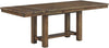 Moriville Farmhouse Dining Extension Table, Seats up to 8, Brown