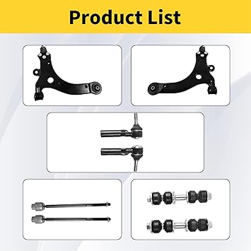 Front Lower Control Arm Fit for Buick Century Regal 1997-2005 Chevrolet Impala 2006-2016 Oldsmobile Intrigue 1998-2002 Pontiac Grand 2005-2008 K80538 K80539 K5342-8 Set Suspension Kit