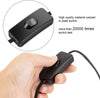 10 Packs Light Cord Set Lamp Cord Cable Cord with Molded Plug, Pure Copper Stripped Ends Ready for Wiring, Black