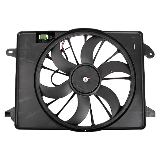 Radiator Cooling Fan Assembly Compatible with 2009-2010 Chrysler 300 2009-2022 Dodge Challenger 2009-2014 Charger