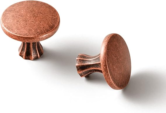 6 Pack Cabinet Knobs Antique Copper Kitchen Drawer Knobs