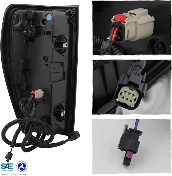 Fit 2019-2024 GMC Sierra 19-24 1500/2500 [Full LED] Tail Light Rear