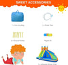 Inflatable Water Slide, Giant Bouncy Waterslide Park for Kids Backyard Outdoor Fun with Climbing Wall, Splash Pool, Blow up Water Slides Inflatables for Kids and Adults Party