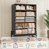 4+2 Dresser for Bedroom, Tall Drawer with Storage Freestanding, Wooden Closet Storage Chest