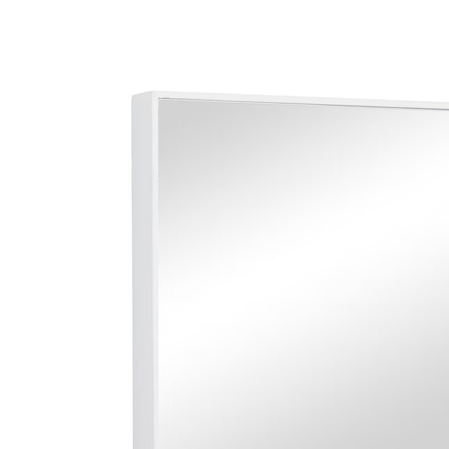 White Framed Wall Mirror