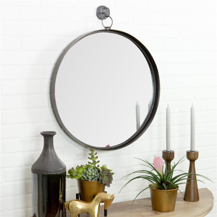 BESCOTT SUSPENDED ROUND WALL MIRROR