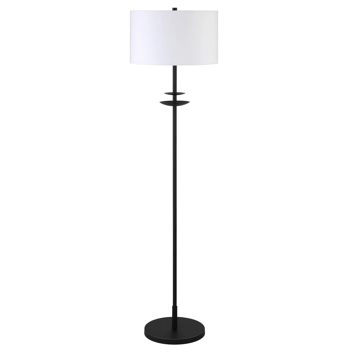 63" Black Traditional Shaped Floor Lamp SHOWROOM ITEM