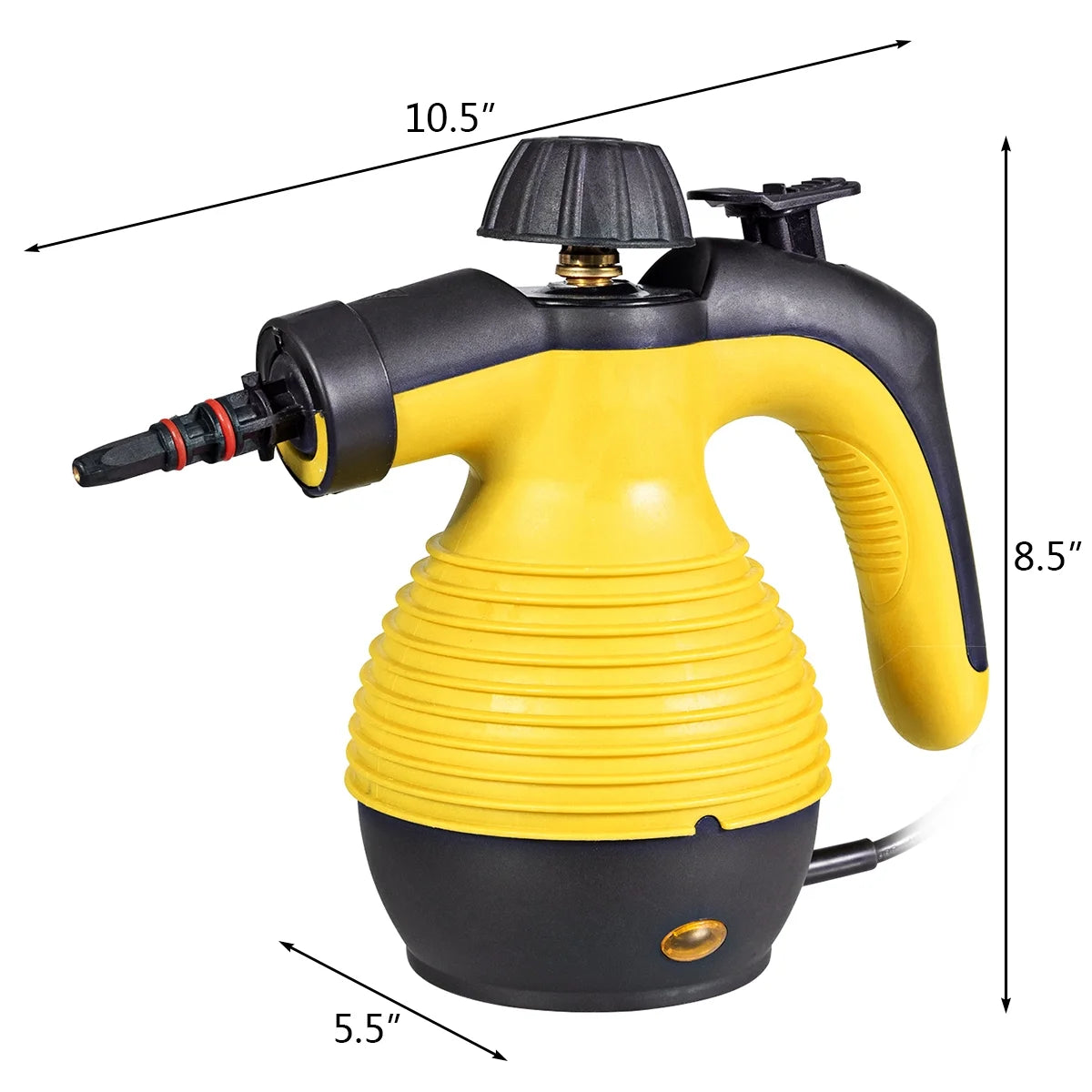 Multifunction Portable Steamer Household Steam Cleaner with Attachments Yellow